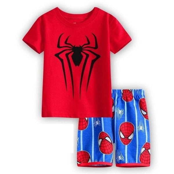 Hot Selling summer Baby Boys Toddler 2PCS Set Super Mario Sleepwear Nightwear Pajamas Set 2-7Y