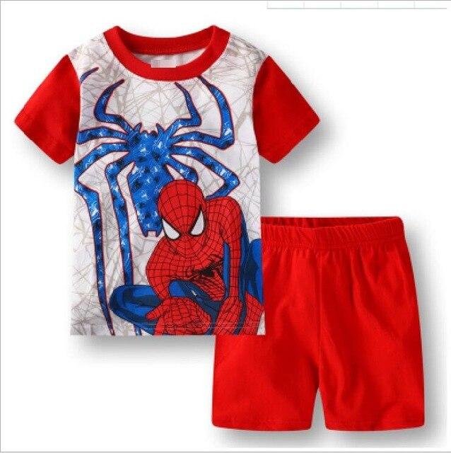 Hot Selling summer Baby Boys Toddler 2PCS Set Super Mario Sleepwear Nightwear Pajamas Set 2-7Y