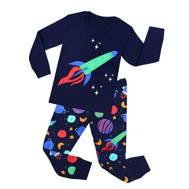 Baby Pyjamas Boys Car Styling Sleepwear Kids Pijamas Girls Pajamas Sets Children Spiderman Superman Batman Nightwear