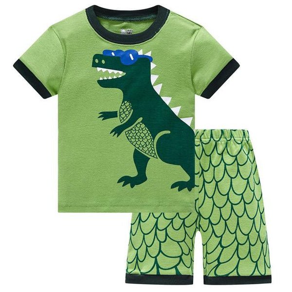 2019 Hot Summer Kids Pajamas Baby Boys Clothing Cartoon Costume Short Sleeve Pijamas children Sleepwear Pajamas Sets