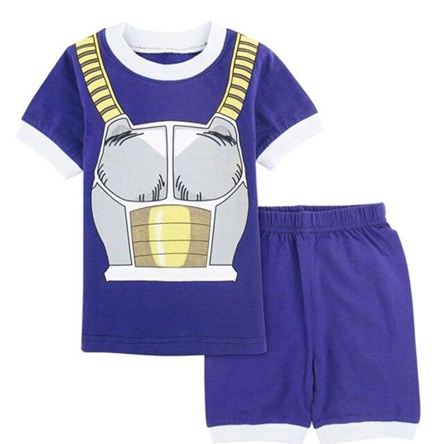 Kids Boys Dragon Ball Pyjamas Set Toddler Goku Vegeta cartoon Pajamas Baby Nightwear Homewear Cotton Clothes