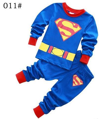 Retail Kids Cartoon pyjamas clothes sets Children New Long Sleeve Pajamas Baby Girl Boys Sleepwear Clothing Set for children