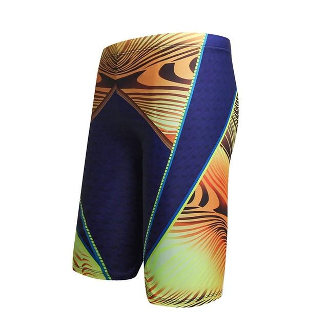 Quick Dry Men Swimwear Shorts Printed Swimsuits Surfing Board Swim Briefs Long Sexy Beach Swim Trunks