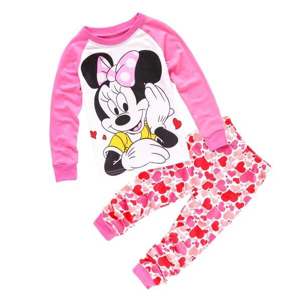 Baby Boys Girls Pajamas Children Long Sleeve Casual Clothes Set Bodysuit Kids Cartoon Sleepwear Boys Homewear Clothing P158