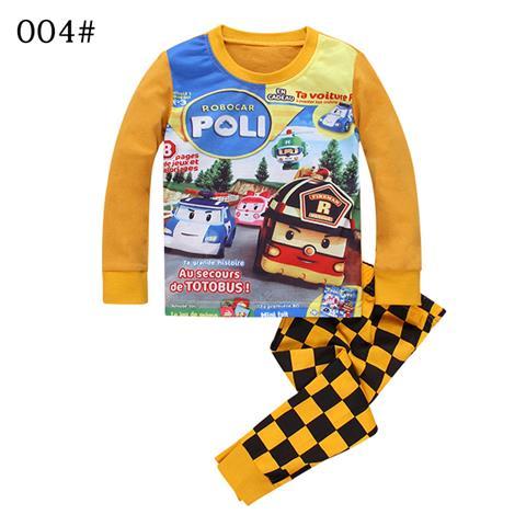 Baby Boys Girls Pajamas Children Long Sleeve Casual Clothes Set Bodysuit Kids Cartoon Sleepwear Boys Homewear Clothing P158