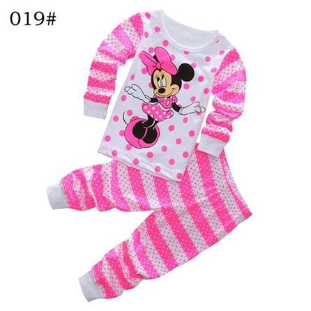 Baby Boys Girls Pajamas Children Long Sleeve Casual Clothes Set Bodysuit Kids Cartoon Sleepwear Boys Homewear Clothing P158