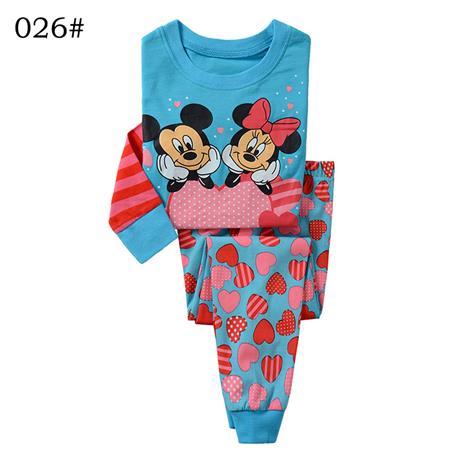 Baby Boys Girls Pajamas Children Long Sleeve Casual Clothes Set Bodysuit Kids Cartoon Sleepwear Boys Homewear Clothing P158