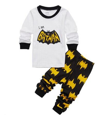 Baby Boys Girls Pajamas Children Long Sleeve Casual Clothes Set Bodysuit Kids Cartoon Sleepwear Boys Homewear Clothing P158