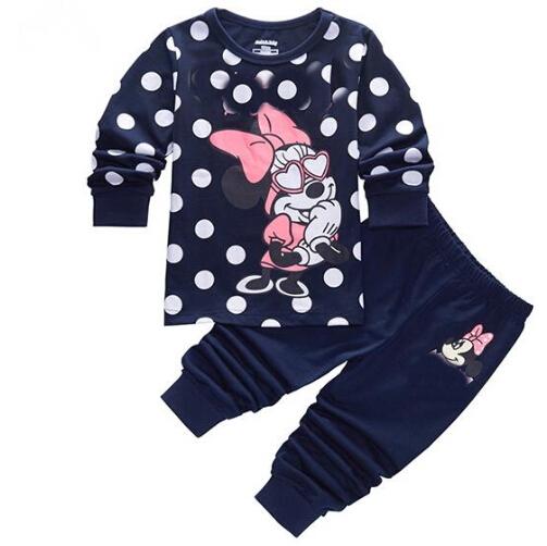 Baby Boys Girls Pajamas Children Long Sleeve Casual Clothes Set Bodysuit Kids Cartoon Sleepwear Boys Homewear Clothing P158