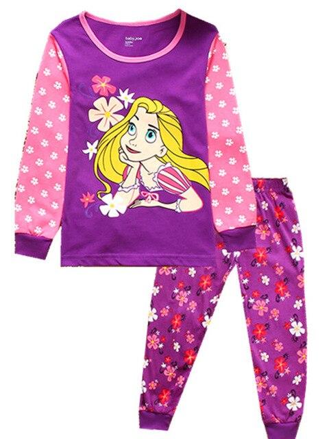2019 Girls Cartoon Pijamas Kids Pyjamas Children Pajamas Clothing Set Long Sleeve Kids Sleepwear Girls Pajama Sets