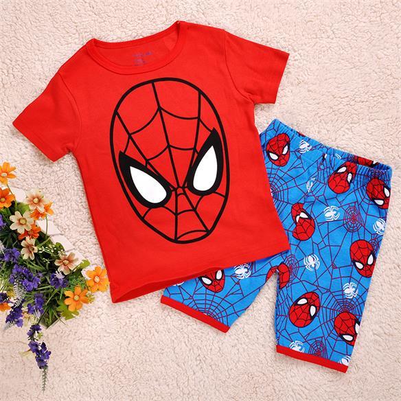 2019 Summer Children Cartoon Pyjamas Clothing Sets Boys Girls Short Sleeve Tops+Pants Suit Baby Kids Pajamas Set for 2-7T