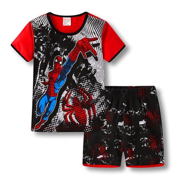2019 Summer Children Cartoon Pyjamas Clothing Sets Boys Girls Short Sleeve Tops+Pants Suit Baby Kids Pajamas Set for 2-7T