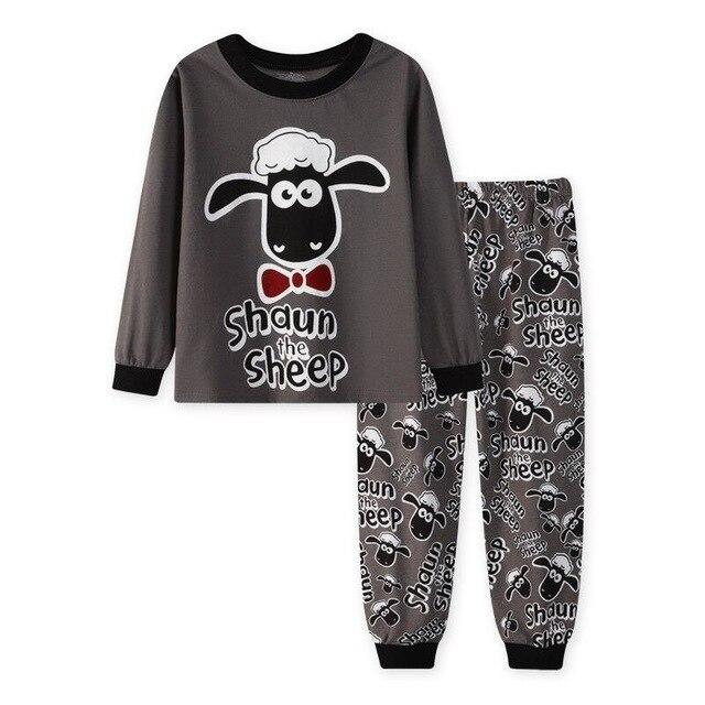 Baby Boys Pyjamas Set Cutyome Long Sleeve Autmn Winter Kid Cotton Home Sleepwear Nightgown Children's Animal Pajama Set
