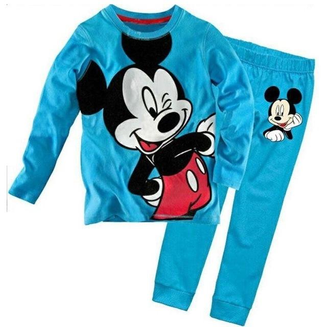 Baby Boys Pyjamas Set Cutyome Long Sleeve Autmn Winter Kid Cotton Home Sleepwear Nightgown Children's Animal Pajama Set