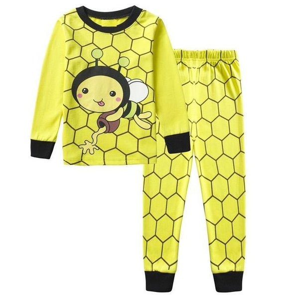 Baby Boys Pyjamas Set Cutyome Long Sleeve Autmn Winter Kid Cotton Home Sleepwear Nightgown Children's Animal Pajama Set