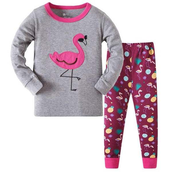 Girls Home Sleepwear Baby Kids Cotton Pajamas Set Children Cartoon Long Sleeve Pyjamas Clothing Sets Boys Casual Pijamas Set