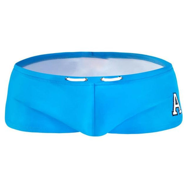 AUSTINBEM Hot Summer A Letter Men Shorts Swimsuit Swim Sexy Sunga Gay Mens Swimwear Swimming Boxer Trunks Man Beach Shorts 219