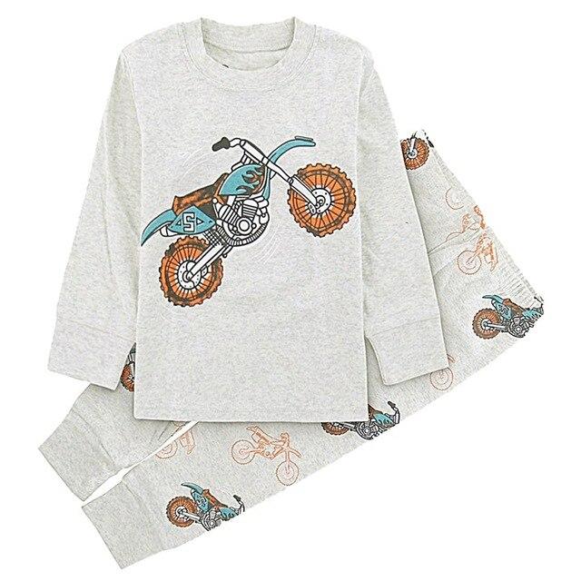 Kids Boy Winter Pyjamas Children Dinosaur Pijamas Cartoon Robot Digger Airplane Boy Pajamas Child Shark Sleepwear Car Nightwear