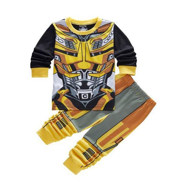 kids cotton pajamas Avenger Alliance Spider-Man Batman Superman sets sleepwear baby boys girls Cartoon pijamas nightwear clothes