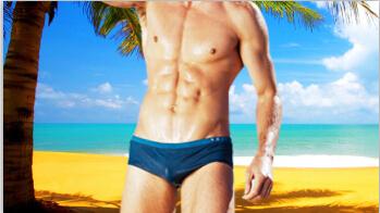 2018 men's brand AUSTINBEM swimming trunks men's sexy swimsuits mens solid swimwear men's Surf beach Shorts