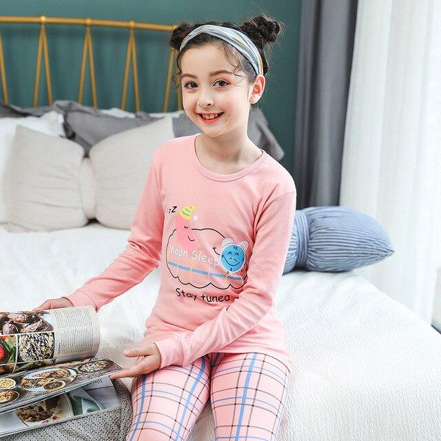 Autumn Children Clothes Kids Clothing Set Boys Pajamas Sets Nightwear Pajamas Girls Sleepwear Big Boy Girl Pyjamas Kids Clothes