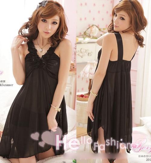 Sleepwear nightdress nightgrown Sexy lingerie night dress home clothes for women negligees nightie silk lace sleepwears