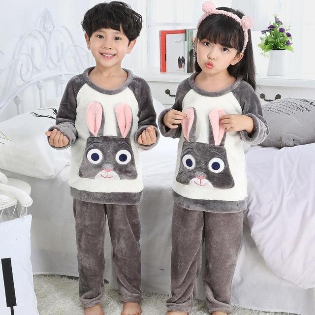 2019 New Warm Winter Kids Pajamas Sets Children Sleepwear Sets 962