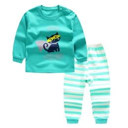 Special Sale 2pcs/set Long Sleeve Pyjamas Baby boys Cartoon Rabbit Printed Clothing suits