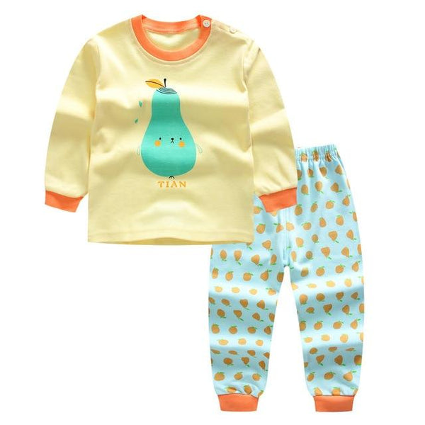 Special Sale 2pcs/set Long Sleeve Pyjamas Baby boys Cartoon Rabbit Printed Clothing suits