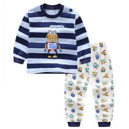 Special Sale 2pcs/set Long Sleeve Pyjamas Baby boys Cartoon Rabbit Printed Clothing suits
