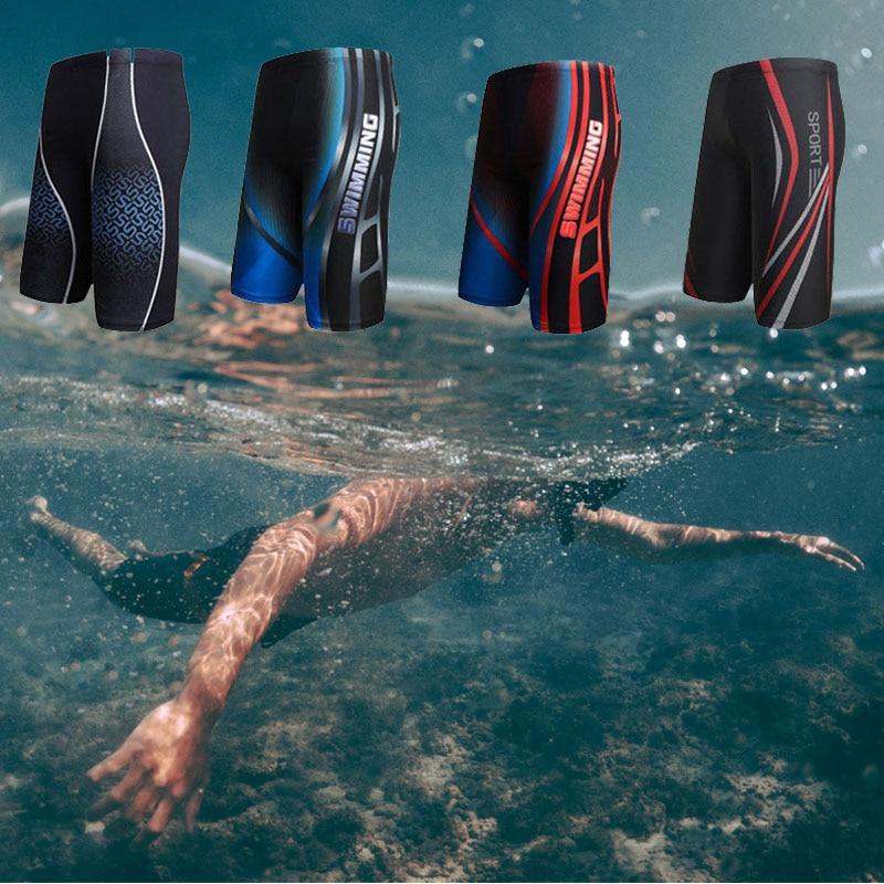 Mens Swimsuit Trunks Surf Board Beach Shorts Printed 2019 Swimming Shorts Boxer Elastic Brief Fashion Quick-Dry Pantaloneta Para
