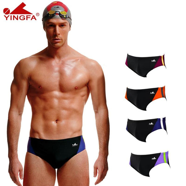 Yingfa 9706 Men Professional Swim Triangle Pant men training swimming trunks Jammers shorts men swimwear tight pants Swim Briefs