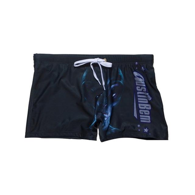 New Male Swimwear Men's Swimming Shorts Trunks Men Beachwear Beach Swimsuit Sport Eagle Flag Print Summer Surf Boxer Mens Shorts