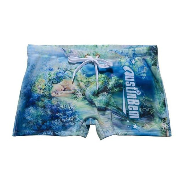 New Male Swimwear Men's Swimming Shorts Trunks Men Beachwear Beach Swimsuit Sport Eagle Flag Print Summer Surf Boxer Mens Shorts