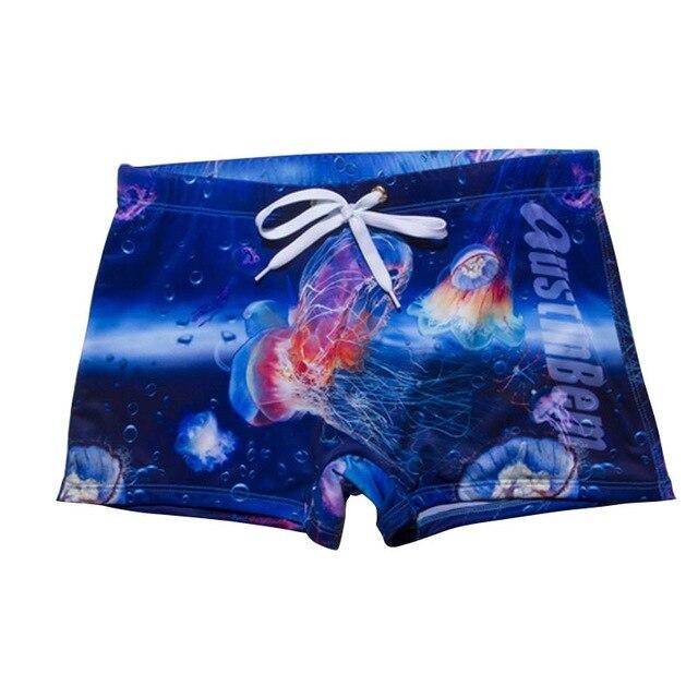 New Male Swimwear Men's Swimming Shorts Trunks Men Beachwear Beach Swimsuit Sport Eagle Flag Print Summer Surf Boxer Mens Shorts