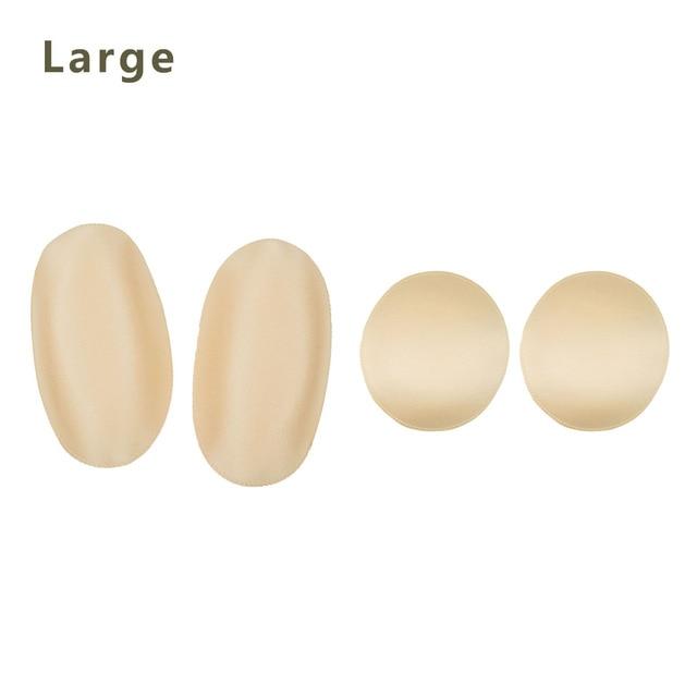 Men Swimwear Underwear 2 Pair Penis Pad Reusable Padded Enhancing Push Up Cup Sponge Pads Penis Protection For Panties Underwear