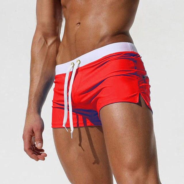 2019 New Men Swimwear Sexy Swimming Trunks Sunga Hot Swimsuit Mens Swim Briefs Beach Shorts Mayo Sungas De Praia Homens