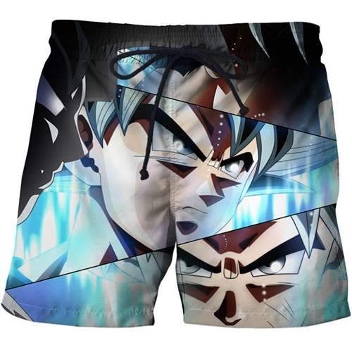 3D dragon ball beach pants summer swimsuit beach watermark case flower series pants men's streetwear hip-hop style full size men