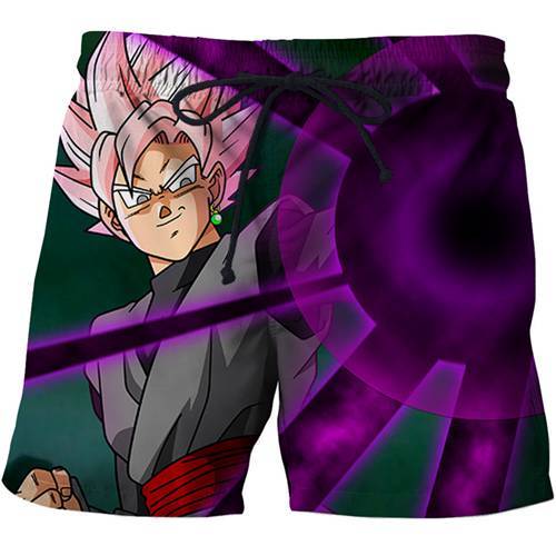 3D dragon ball beach pants summer swimsuit beach watermark case flower series pants men's streetwear hip-hop style full size men
