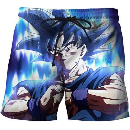 3D dragon ball beach pants summer swimsuit beach watermark case flower series pants men's streetwear hip-hop style full size men