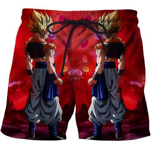 3D dragon ball beach pants summer swimsuit beach watermark case flower series pants men's streetwear hip-hop style full size men