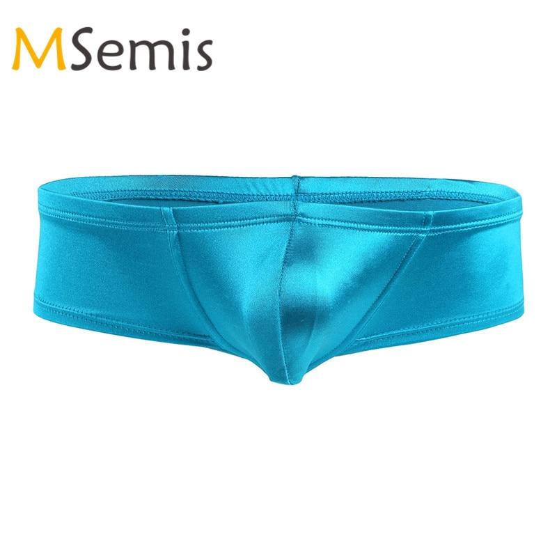 Swimwear Men Bikini Swimsuit Lingerie Wetlook Bulge Pouch Panties for Swimming Low Rise Bikini Briefs Male Underwear Beachwear
