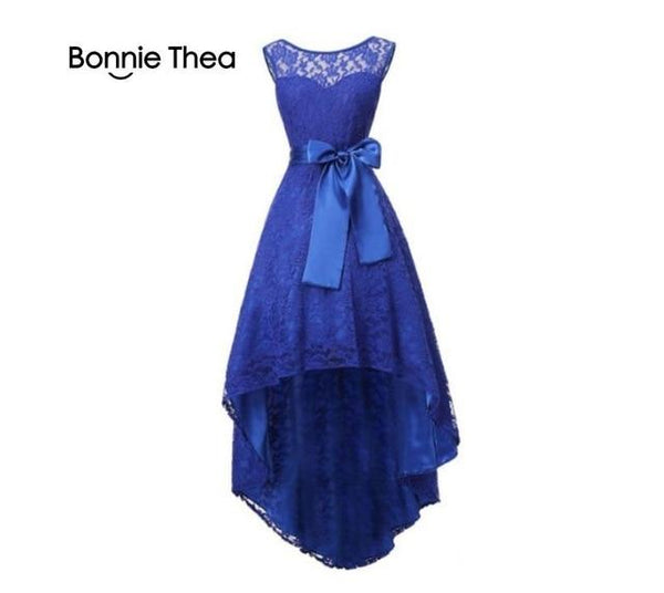 Bonnie thea Summer Women's Sleeveless Lace Dress Women's Blue Large Size Party with Elegant 5xl Dress