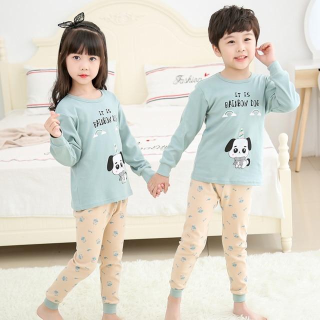 Kids Clothes Big Boys Girls Pajamas Unicorn Pyjamas Kids Sleepwear Cotton Toddler Nightwear Cartoon pijamas enfant Baby pajamas