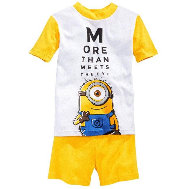 Retail! Children's pajamas Sets Summer Baby Girls pajamas Snow Queen cartoon Kids sleepwear short sleeve t-shirts+shorts suits