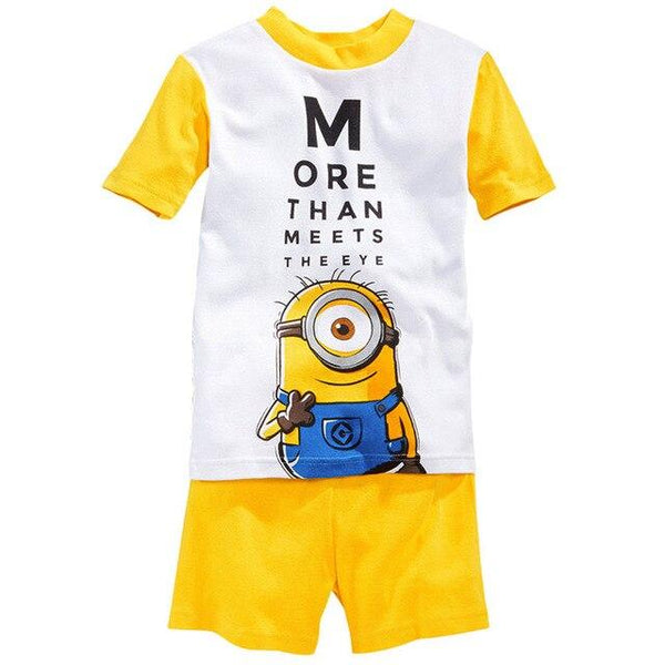 Retail! Children's pajamas Sets Summer Baby Girls pajamas Snow Queen cartoon Kids sleepwear short sleeve t-shirts+shorts suits