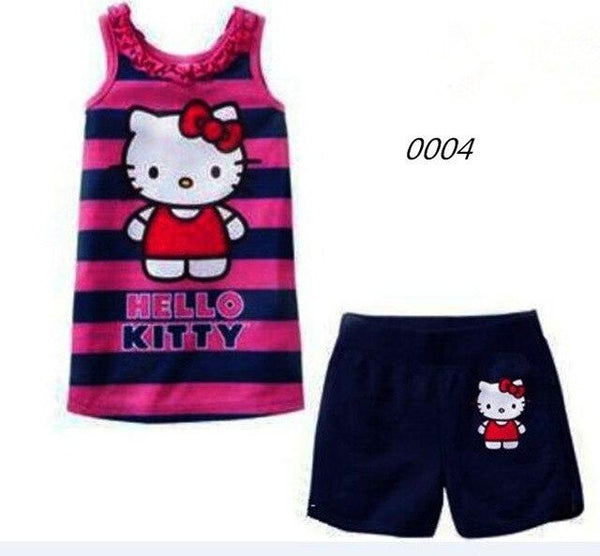Summer Girls Princess Pajamas Baby Cartoon Clothing Sets Kids Pyjamas Pijamas Boys Girls short Sleeve Sleepwear Night wear
