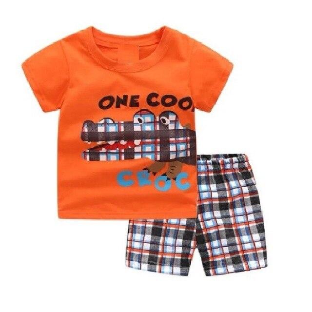 Summer Girls Princess Pajamas Baby Cartoon Clothing Sets Kids Pyjamas Pijamas Boys Girls short Sleeve Sleepwear Night wear