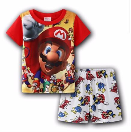 Summer Girls Princess Pajamas Baby Cartoon Clothing Sets Kids Pyjamas Pijamas Boys Girls short Sleeve Sleepwear Night wear