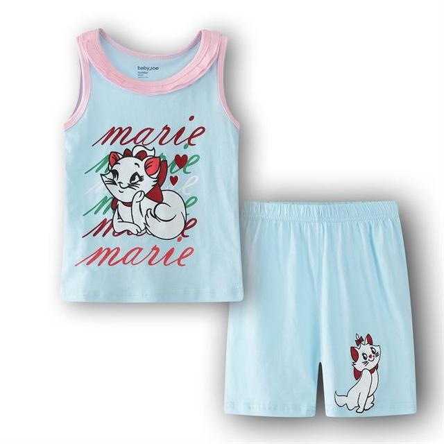 Summer Girls Princess Pajamas Baby Cartoon Clothing Sets Kids Pyjamas Pijamas Boys Girls short Sleeve Sleepwear Night wear